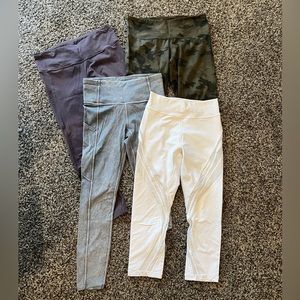 Lot of lululemon leggings, size 6